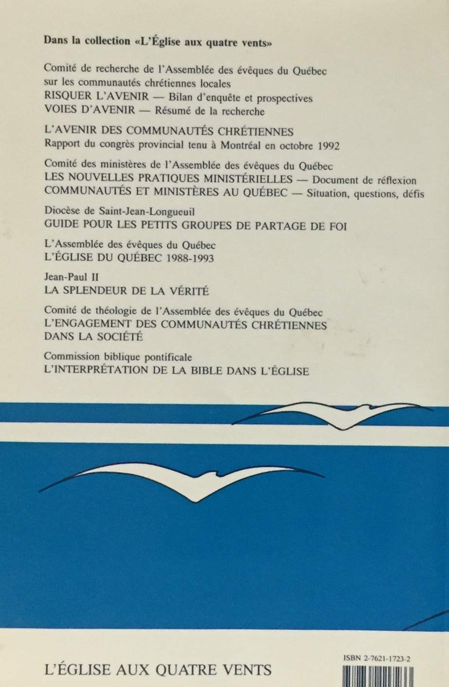 Livre Lettre aux familles - suivi de - Message des évèques catholiques du Canada - Jean-Paul II (...