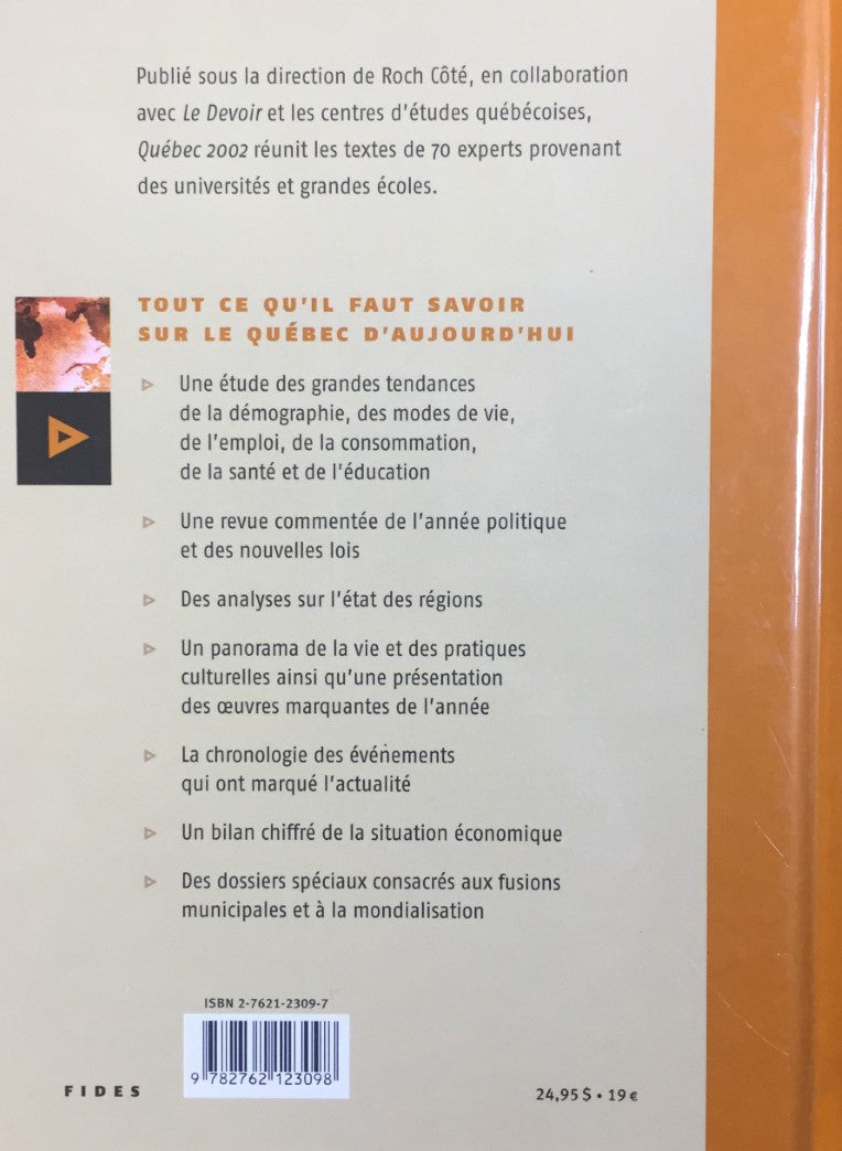 Livre Québec 2002 - Collectif (Livre d'occasion) - ISBN 2762123097