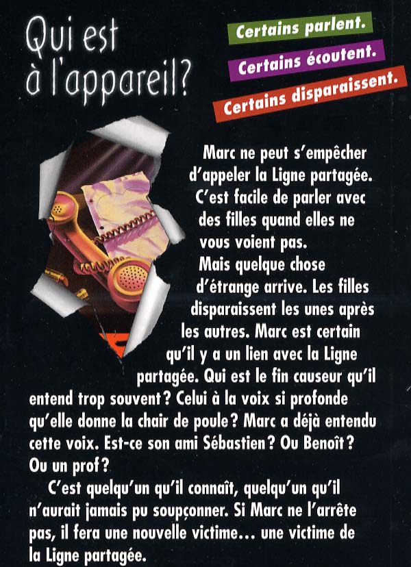 Frissons # 2 : Qui est à l'appareil (A. Bates)