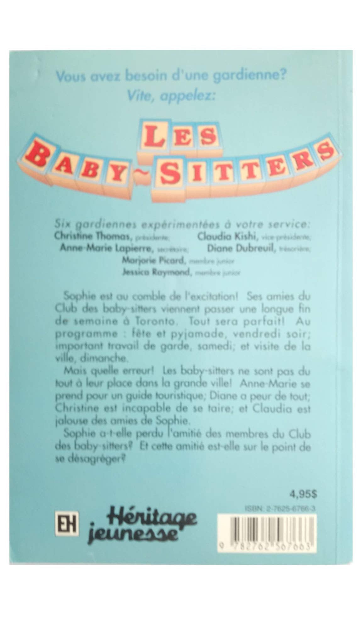 Les Baby-Sitters (Série régulière) # 18 : L'erreur de Sophie (Ann M. Martin)