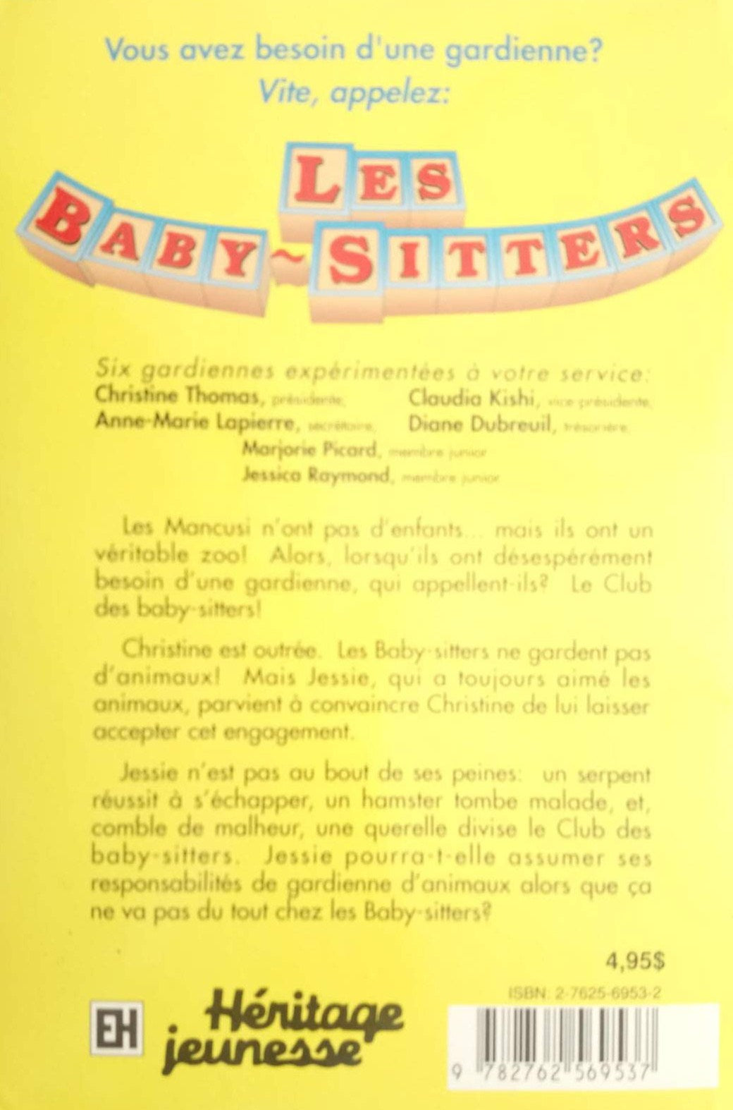 Livre Les Baby-Sitters (Série régulière) # 22 : Jessie, gardienne...de zoo (Ann M. Martin)...
