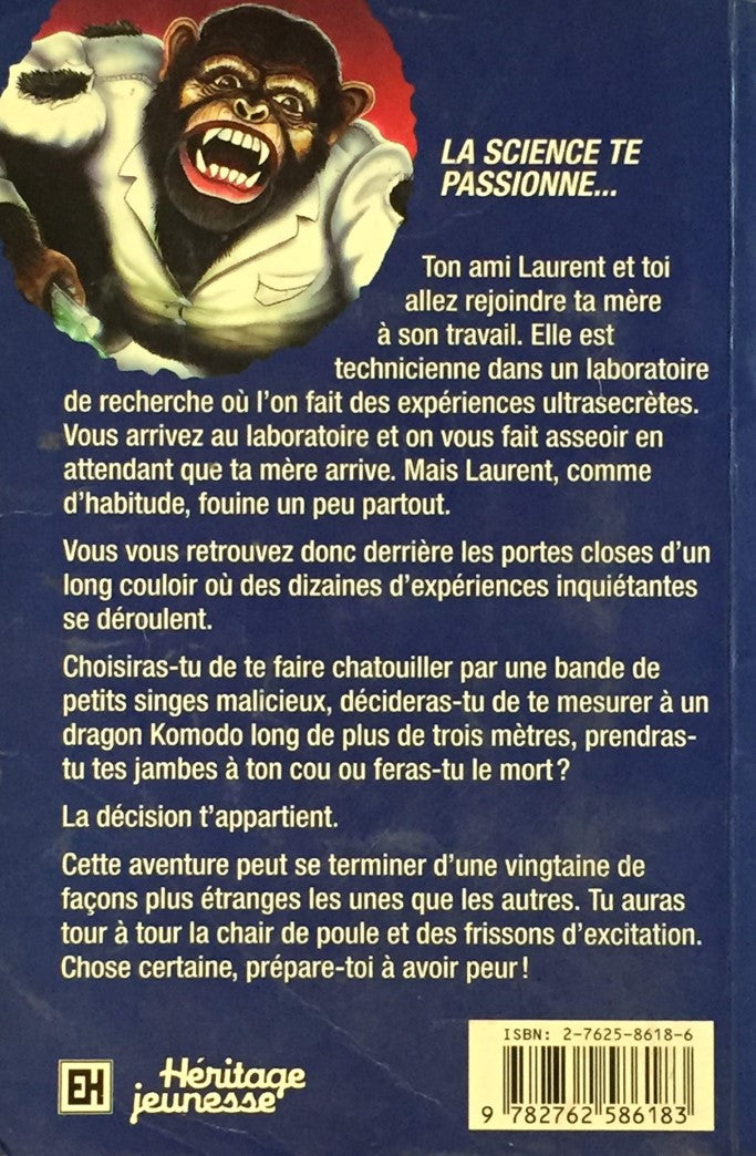 Livre Chair de Poule EXTRA # 4 : Les terribles expériences du docteur Onk (R.L. Stine) (Livre...