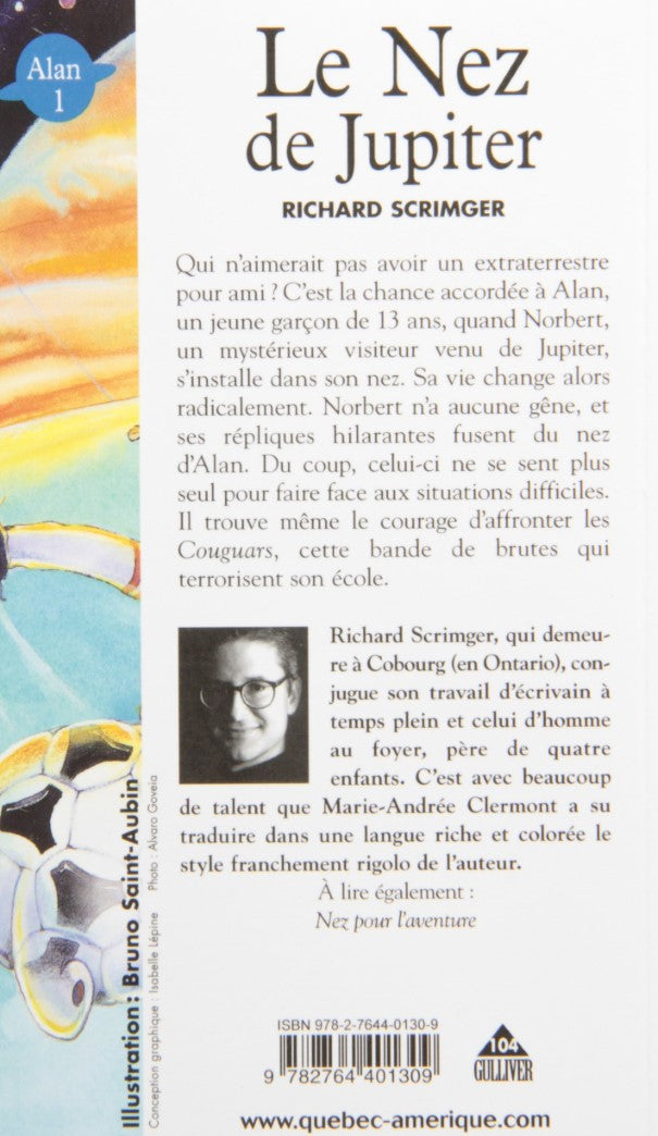 Gulliver jeunesse # 104 : Alan # 1 : Le nez de Jupiter (Richard Scrimger)