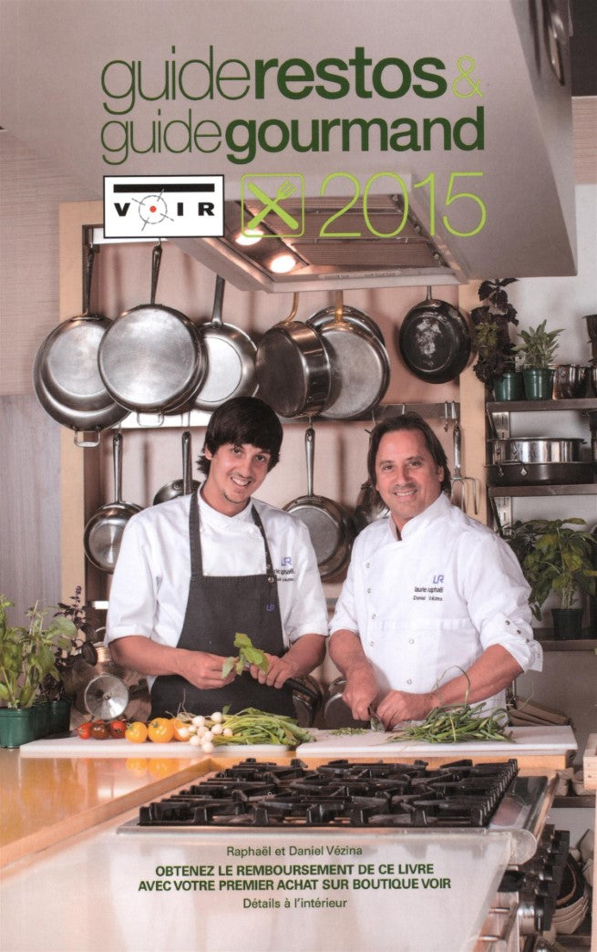 Livre Guide restos & guide gourmand Voir 2015 - Collectif (Livre neuf) - ISBN 2764428057