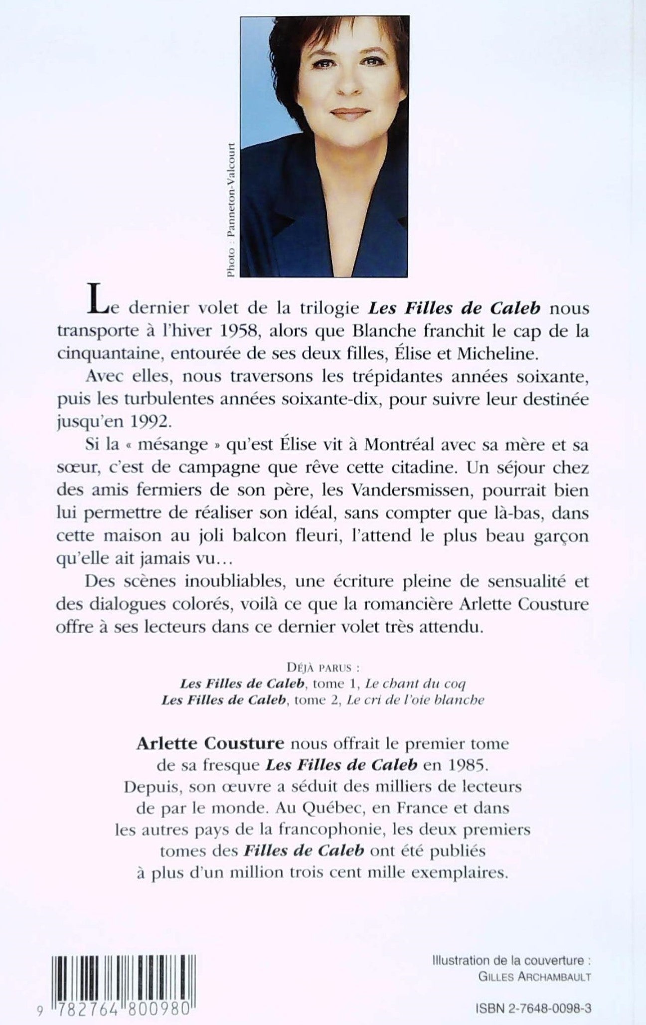 Livre L'abandon de la mésange - Arlette Cousture (Livre d'occasion) - ISBN 2764800983