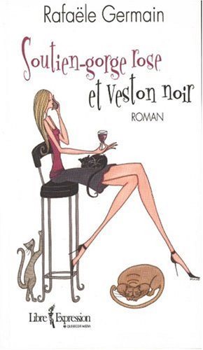 Soutien-gorge rose et veston noir - Rafaële Germain