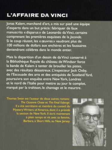 Livre L'affaire Da Vinci : une enquête de l'inspecteur Oxby - Thomas Swann (Livre neuf) - ISBN 27...