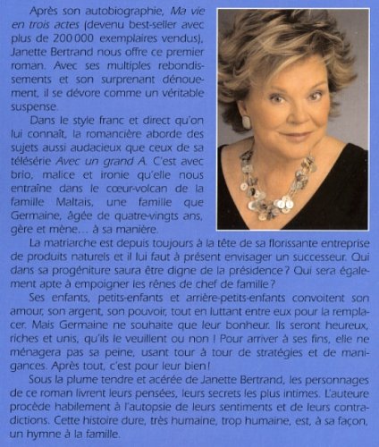 Livre Le bien des miens - Janette Bertrand (Livre d'occasion) - ISBN 2764803133