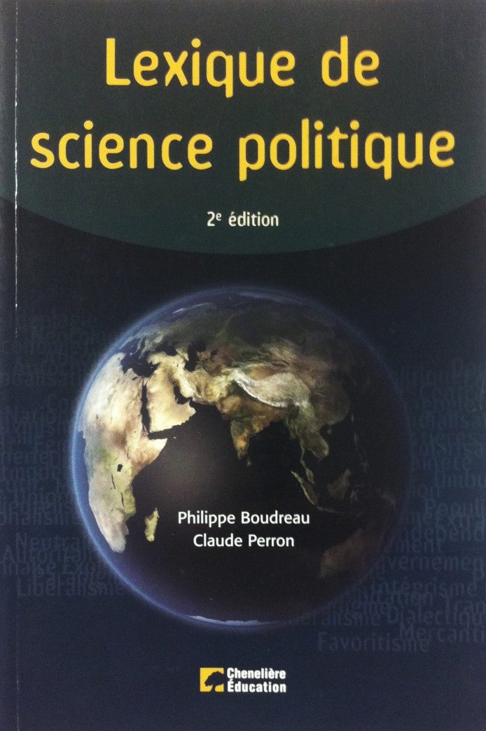 Livre Lexique de sciences politiques (2e édition) - Philippe Boudreau (Livre d'occasion) - ISBN 2...