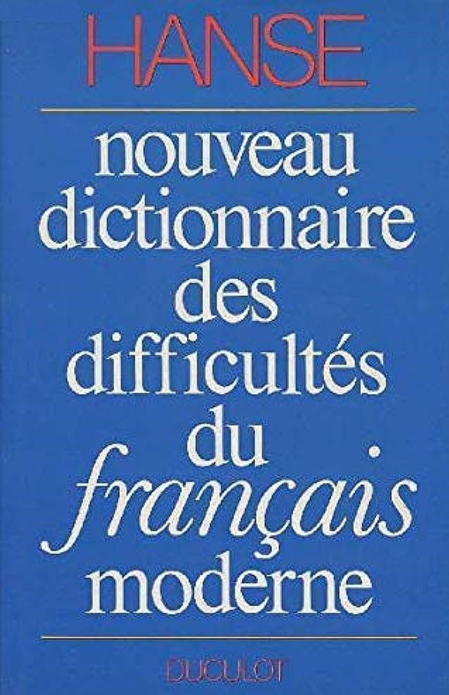 Livre Nouveau dictionnaire des difficultés du français moderne - Joseph Hanse (Livre d'occasion...