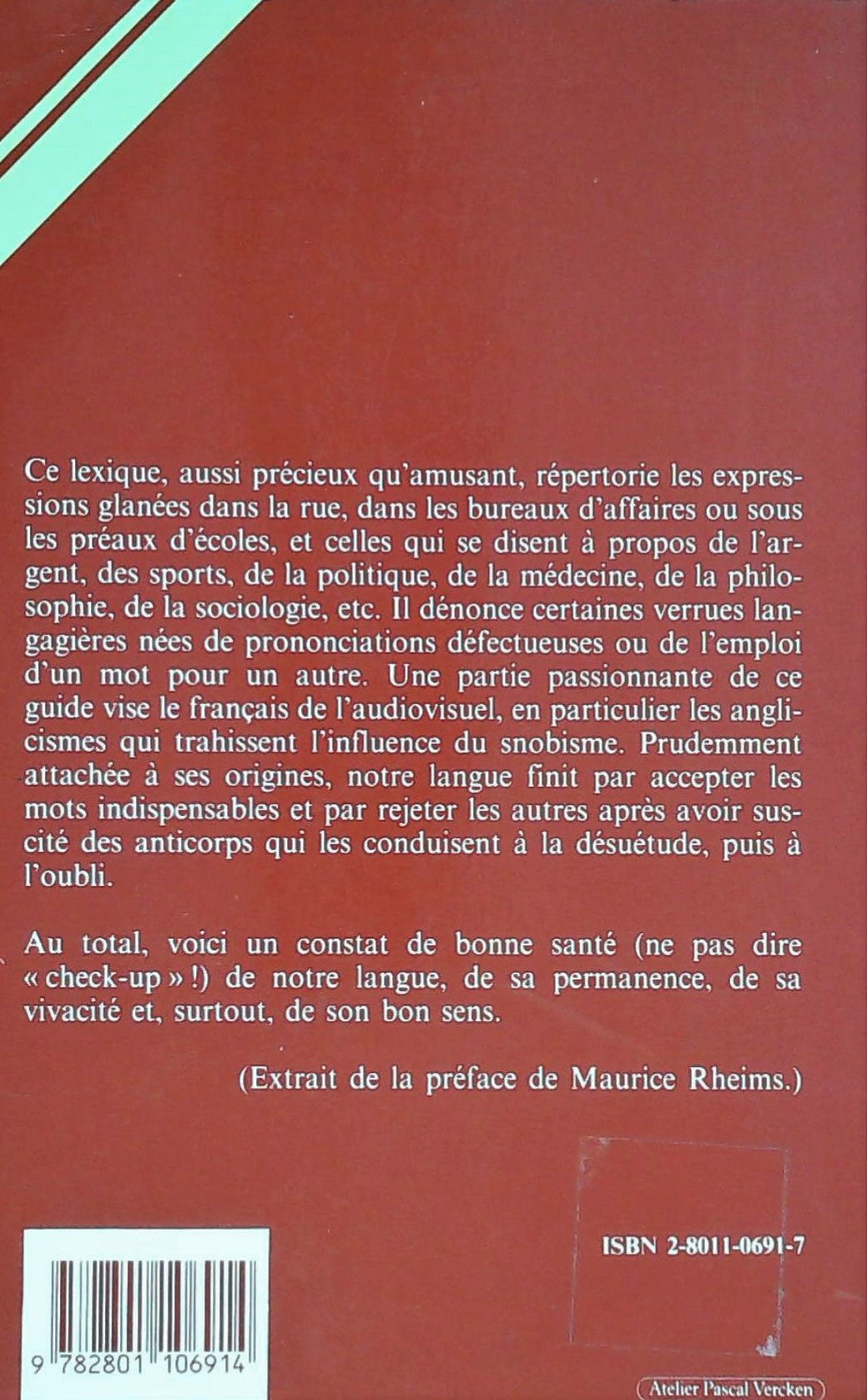 Livre 1000 Difficultés courantes du français parlé - R. Godiveau (Livre d'occasion) - ISBN 280110...