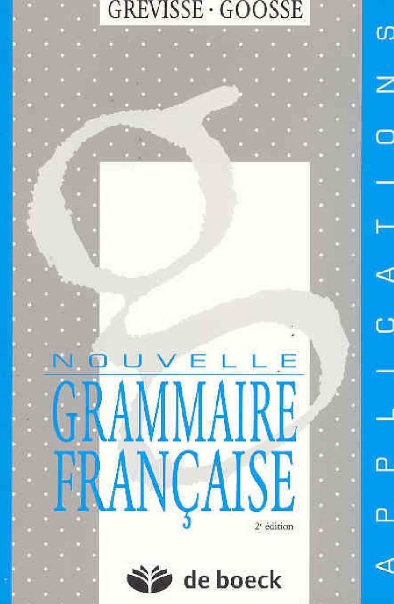 Livre Nouvelle grammaire française (2e édition) (Livre d'occasion) - ISBN 2801108200