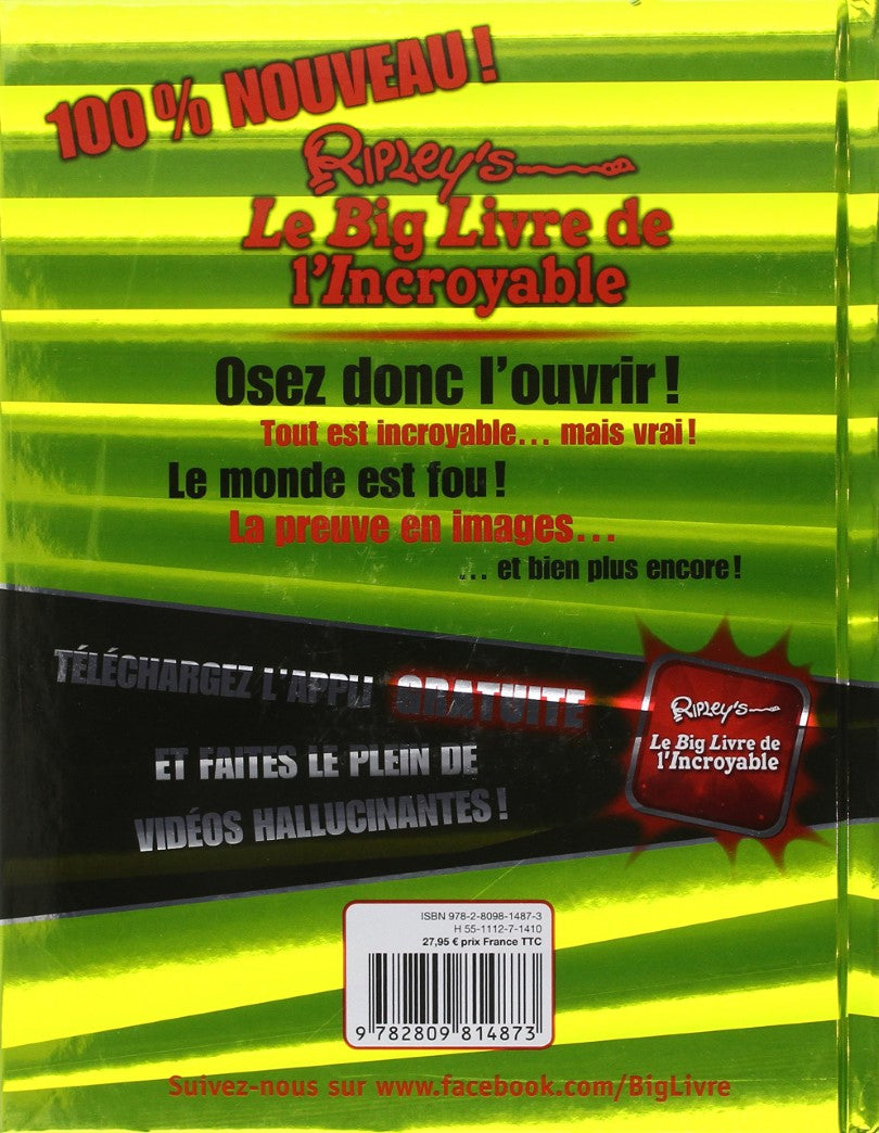 Livre Le big livre de l'incroyable Ripley's 2015 - Collectif (Livre d'occasion) - ISBN 2809814872