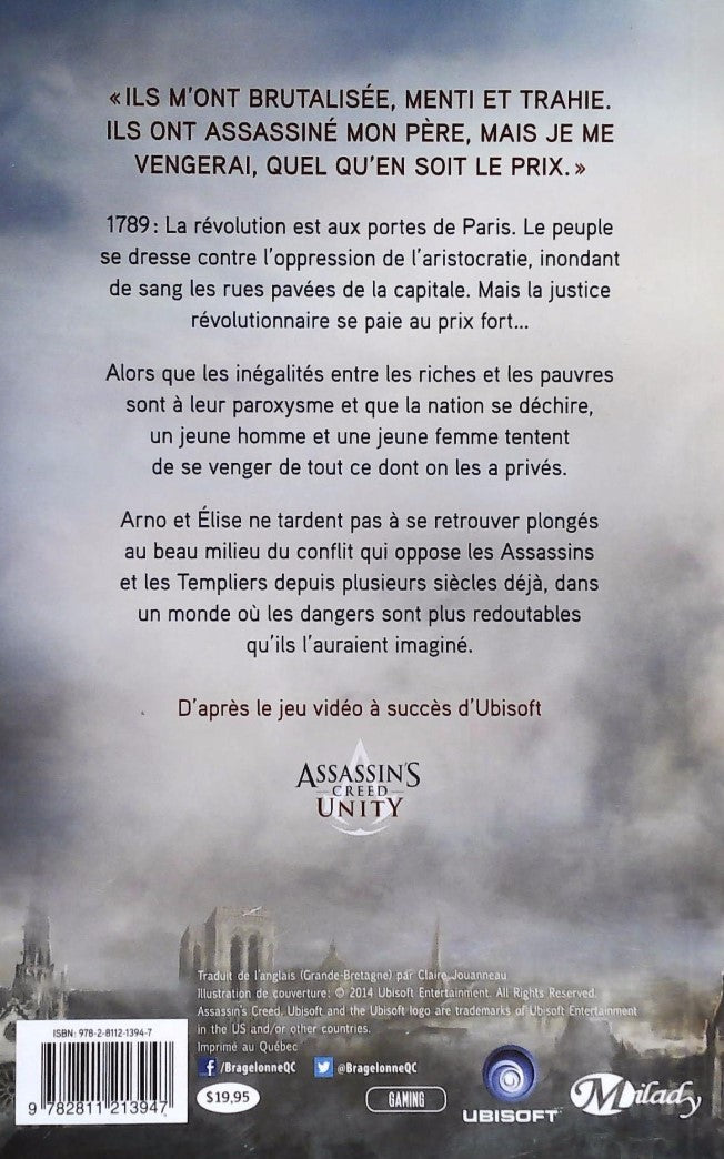 Assassin's Creed : Unity (FR) (Oliver Bowden)
