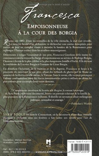 Livre Empoisonneuse à la cour des Borgia - Sara Poole (Livre d'occasion) - ISBN 2822400512