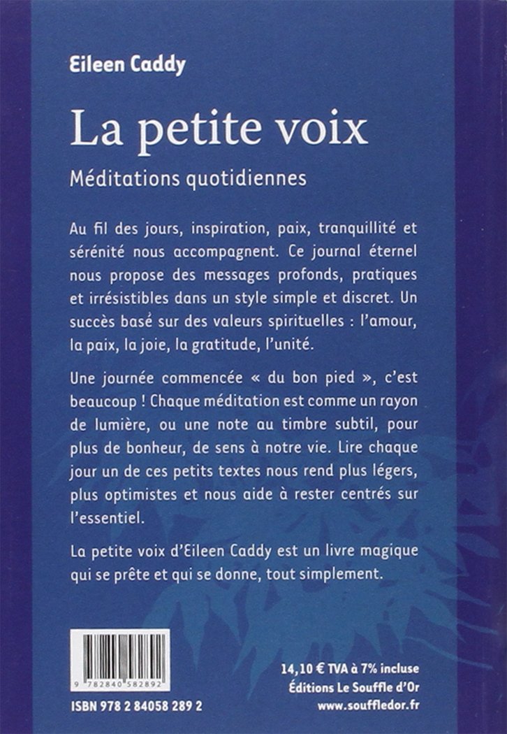 Livre La petite voix : méditations quotidiennes - Eileen Caddy (Livre d'occasion) - ISBN 2840582899