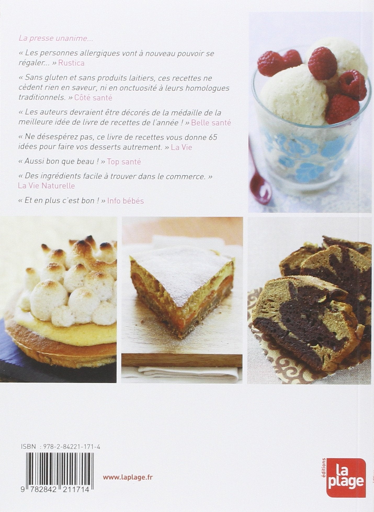 Livre Vos dessert préférés : Sans lait ni gluten - Collectif (Livre neuf) - ISBN 2842211715