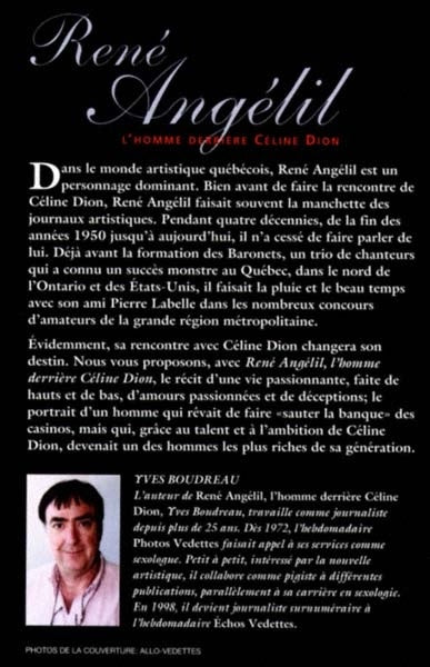 Livre René Angelil : L'homme derrière Céline (Yves Boudreau) (Livre d'occasion) - ISBN 2843200563
