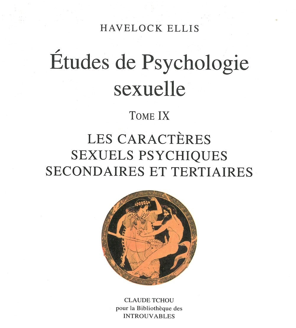 Livre Les caractères sexuels psychiques secondaires et tertiaires (Livre neuf) - ISBN 2845751265