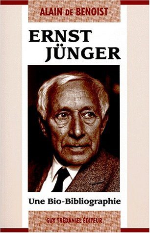 Livre Ernst Jüger : Une Bio-Bibliographie - Alain de Benoist (Livre d'occasion) - ISBN 2857079729