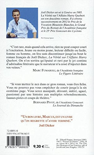 Livre La vérité sur l'Affaire Harry Quebert - Joël Dicker (Livre d'occasion) - ISBN 2877068633