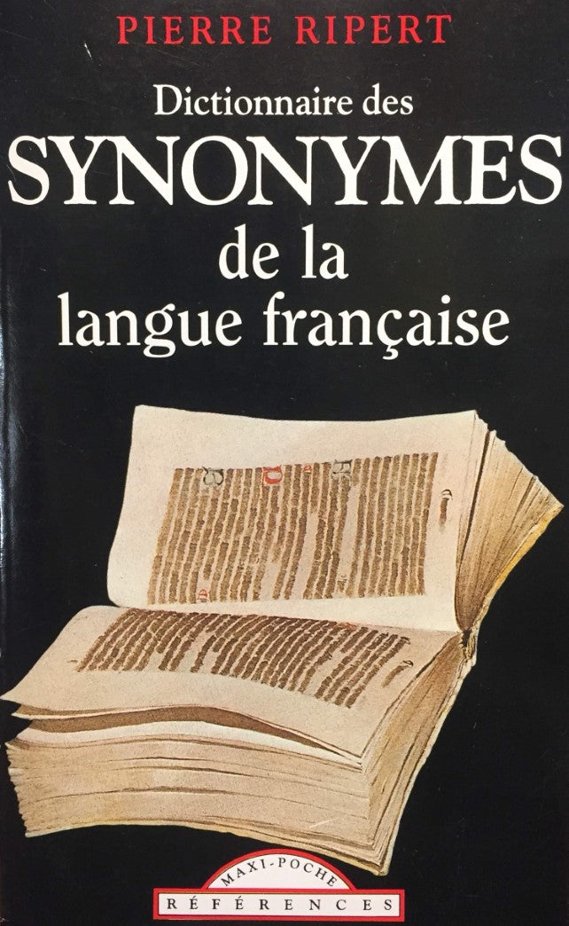 Livre Dictionnaire des synonymes de la langue française - Pierre Ripert (Livre d'occasion) - ISBN...