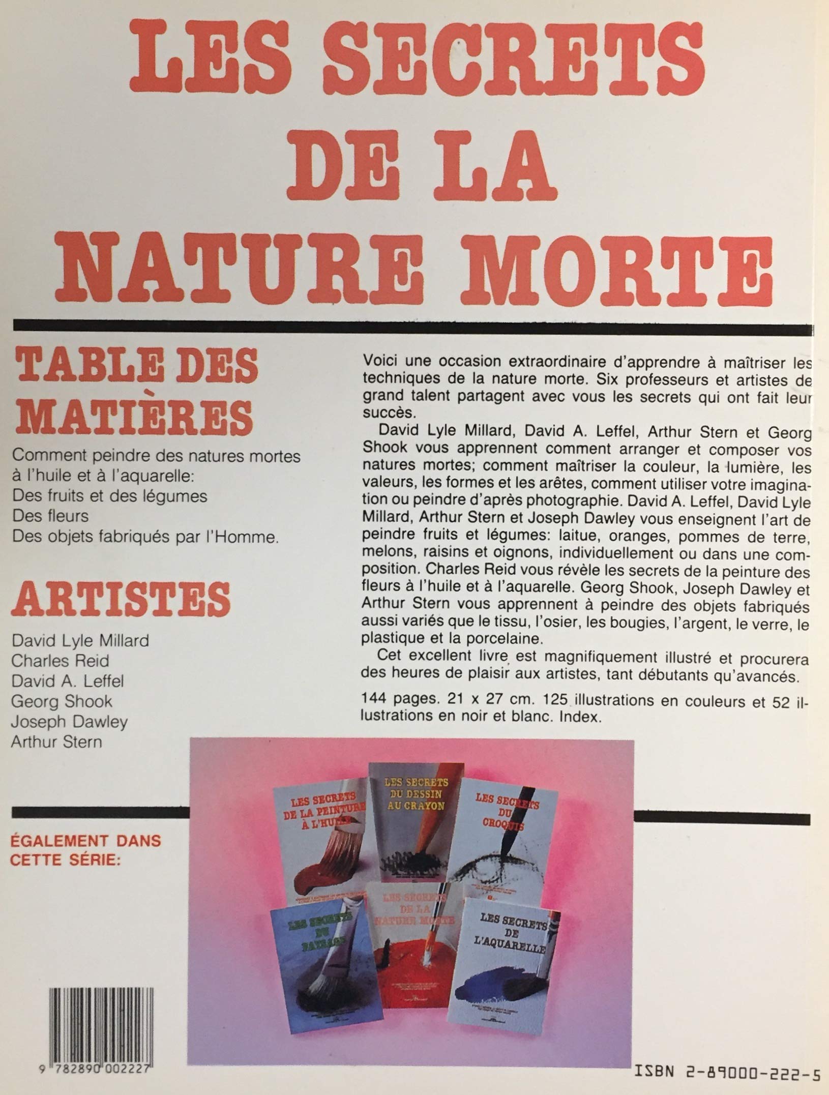 Livre Les secrets de la nature morte - Mary Suffudy (Livre d'occasion) - ISBN 2890002225
