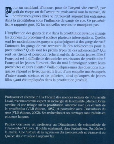 Livre Jeunes filles sous influences : prostitution juvénile et gangs de rue - Michel Dorais (Livr...