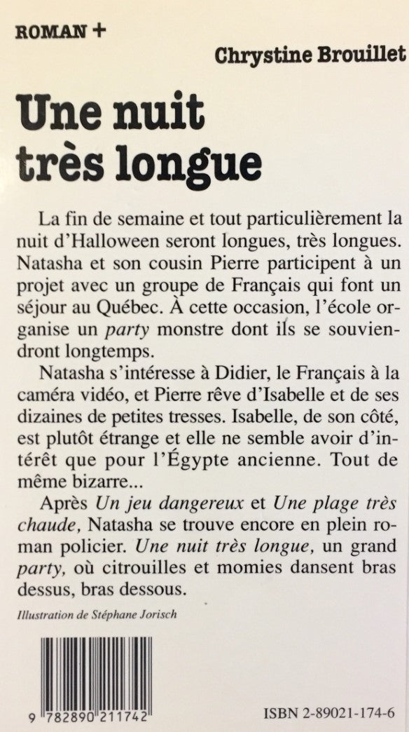 Livre Roman plus # 22 : Une nuit très longue (Chrystine Brouillet) (Livre d'occasion) - ISBN...