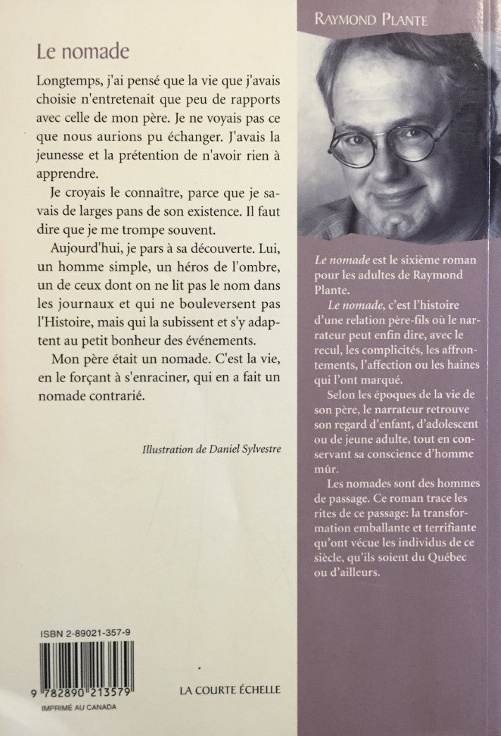Livre Le nomade - Raymond Plante (Livre d'occasion) - ISBN 2890213579