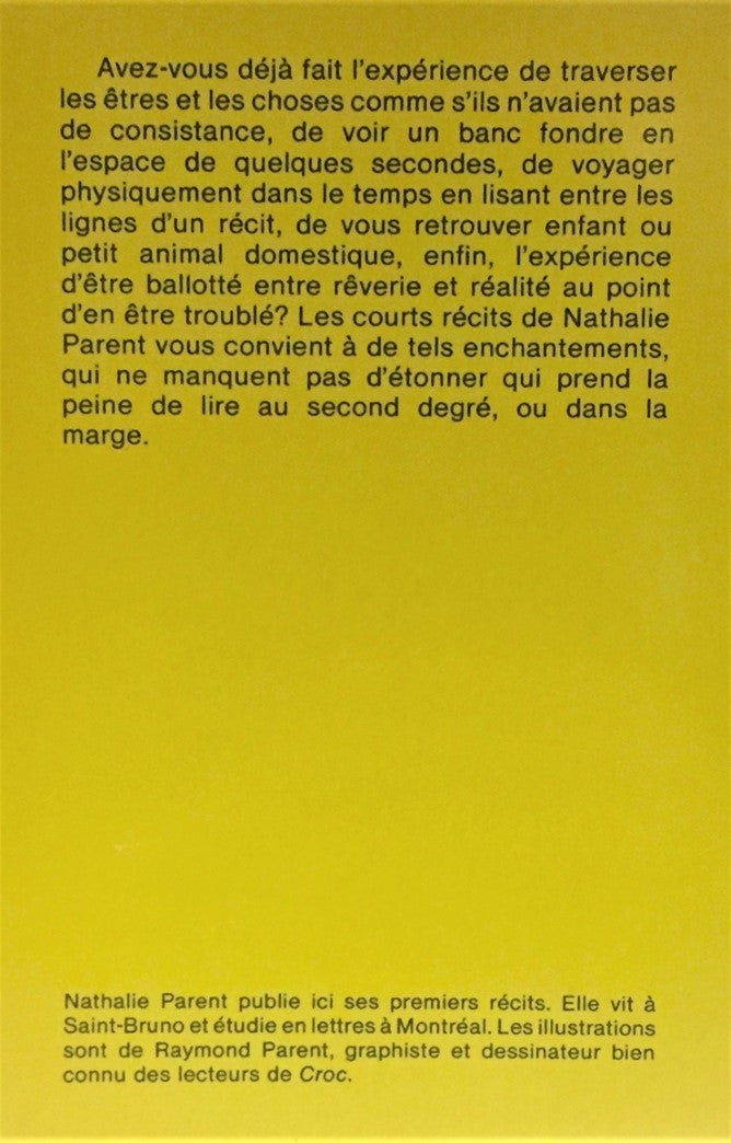 Livre J'ai des petites nouvelles pour toi - Nathalie Parent (Livre d'occasion) - ISBN 2890310809