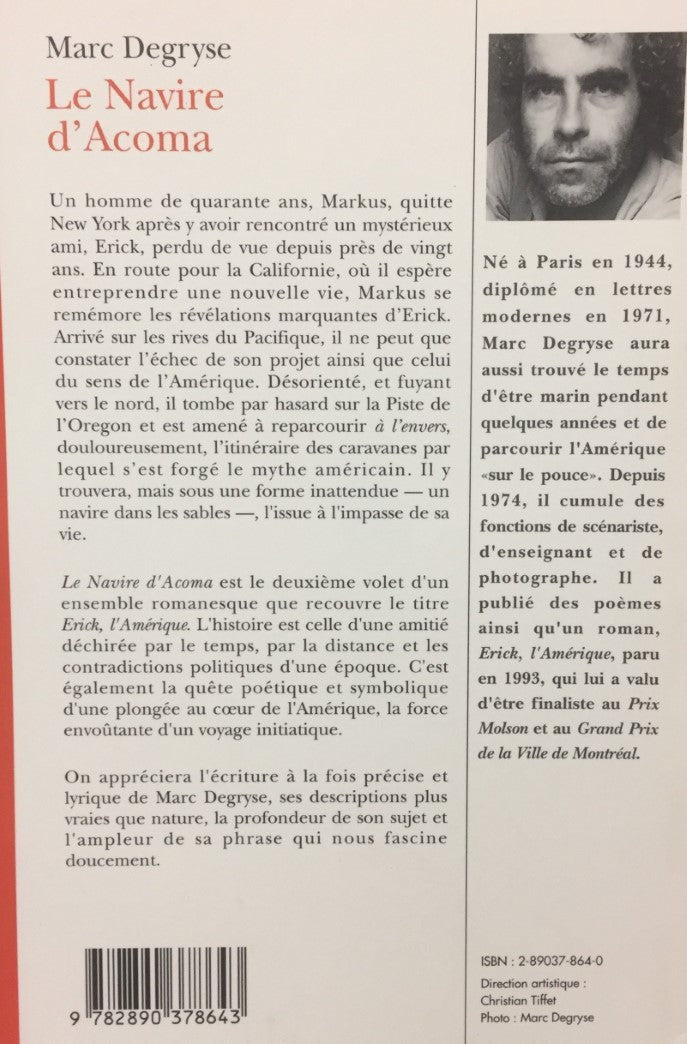 Livre Le navire d'Acoma - Marc Degryse (Livre d'occasion) - ISBN 2890378640