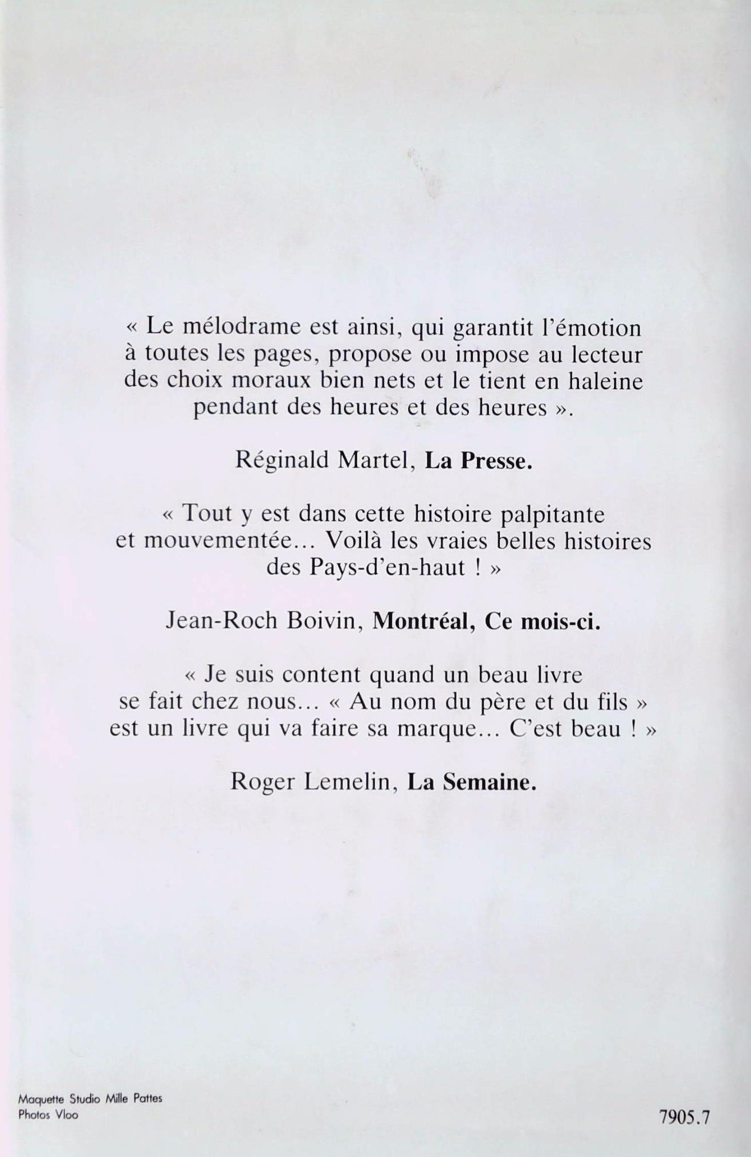 Au nom du père et du fils (Francine Ouellette)