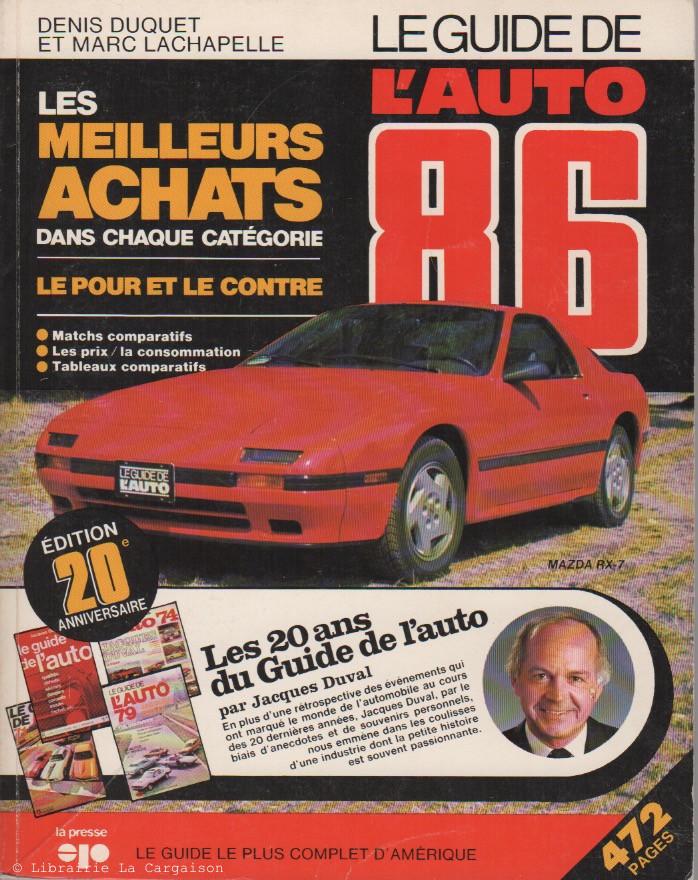 Le Guide de l'Auto 1986 - Denis Duquet