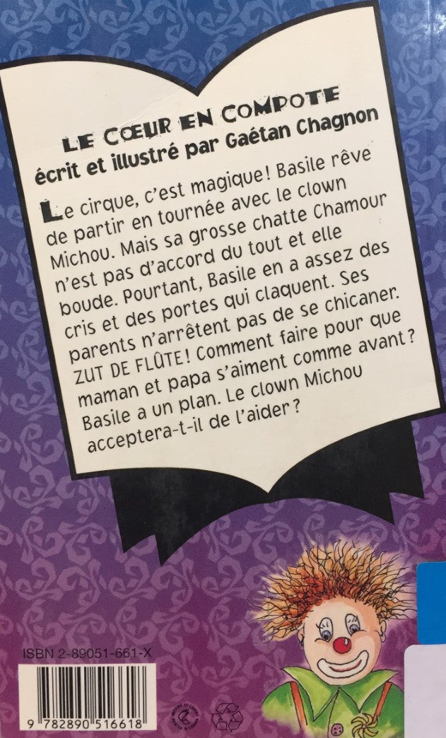 Livre Le coeur en compote - Gaétan Chagnon (Livre d'occasion) - ISBN 289051661X