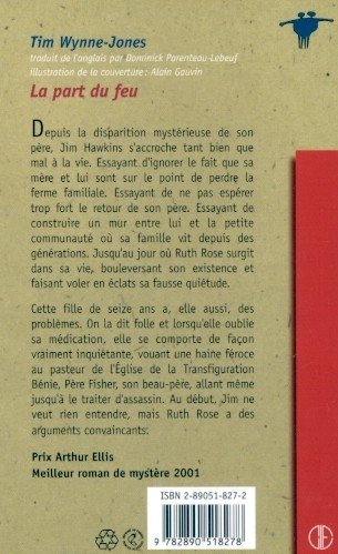 Livre La part du feu - Tim Wynne-Jones (Livre d'occasion) - ISBN 2890518272