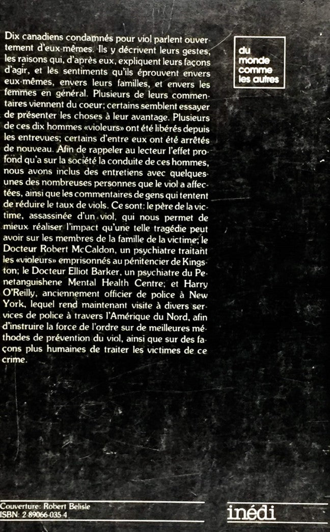 Livre Pourquoi les hommes violent-ils? - Sylvia Levine (Livre d'occasion) - ISBN 2890660354