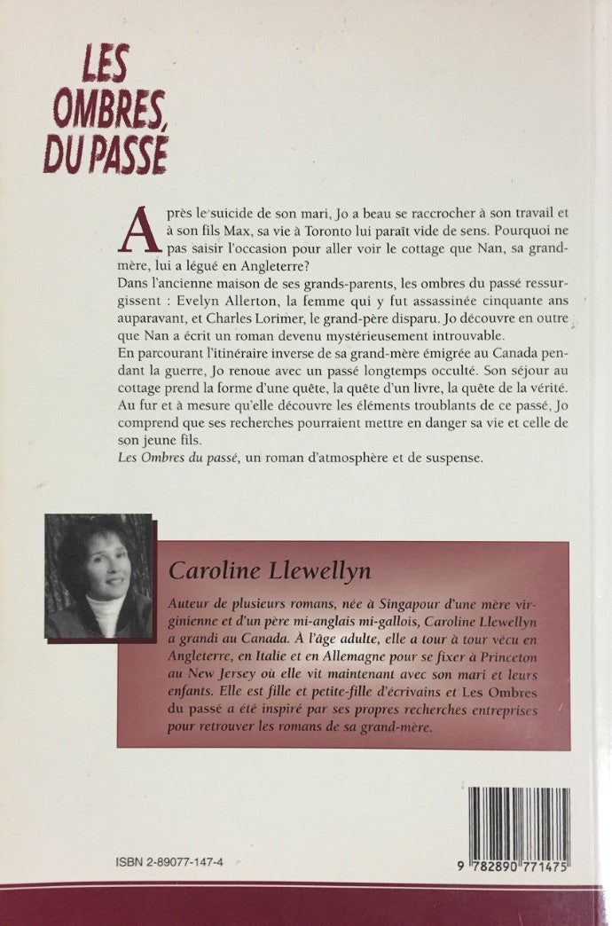 Livre Les ombres du passé - Caroline Llewellyn (Livre d'occasion) - ISBN 2890771474