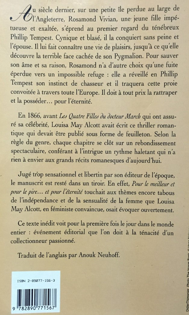 Livre Pour le meilleur et pour le pire... et pour l'éternité - Louisa May Alcott (Livre d'occasio...