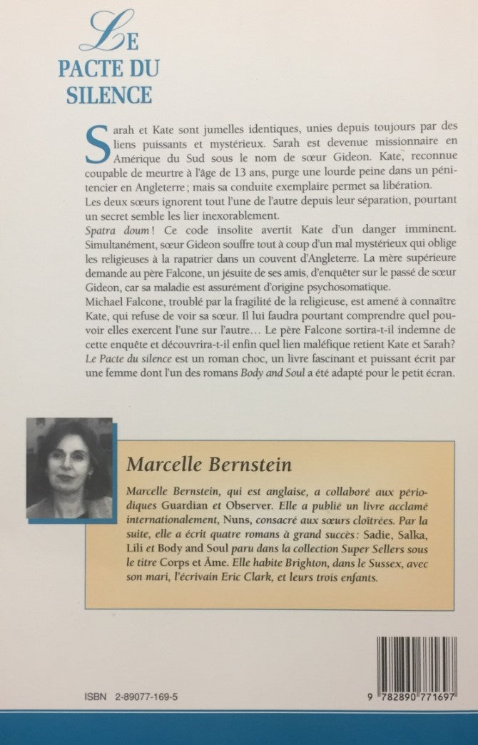 Livre Le pacte du silence - Marcelle Bernstein (Livre d'occasion) - ISBN 2890771695
