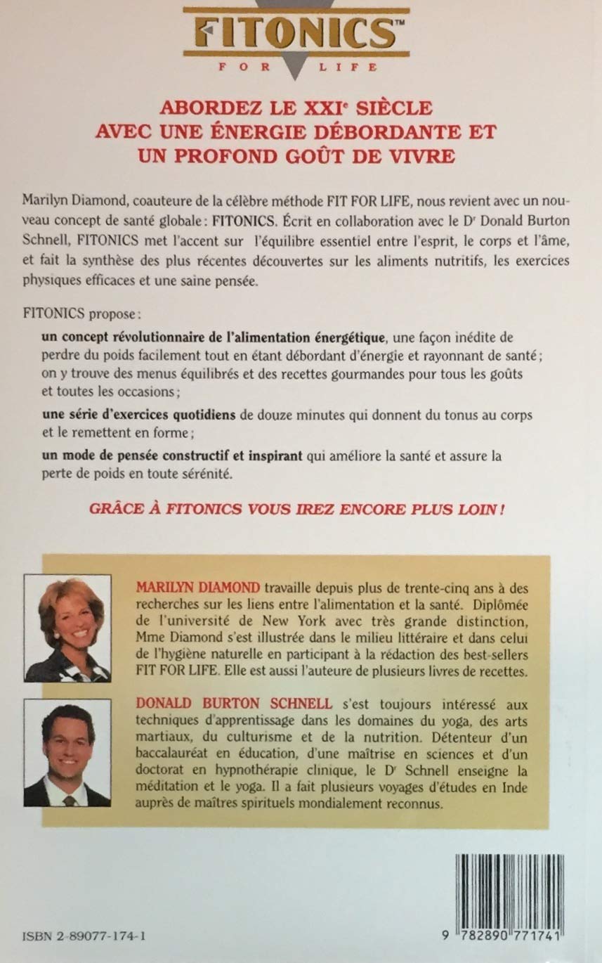 Livre Fitonics for life : le nouveau concept de santé globale - Marilyn Diamond (Livre d'occasion...