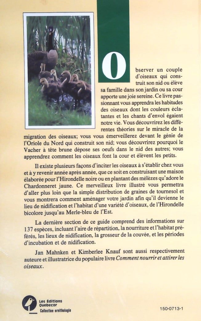 Livre Héberger les oiseaux : Comment inviter les oiseaux à nicher dans votre jardin - Jan Mahnken...