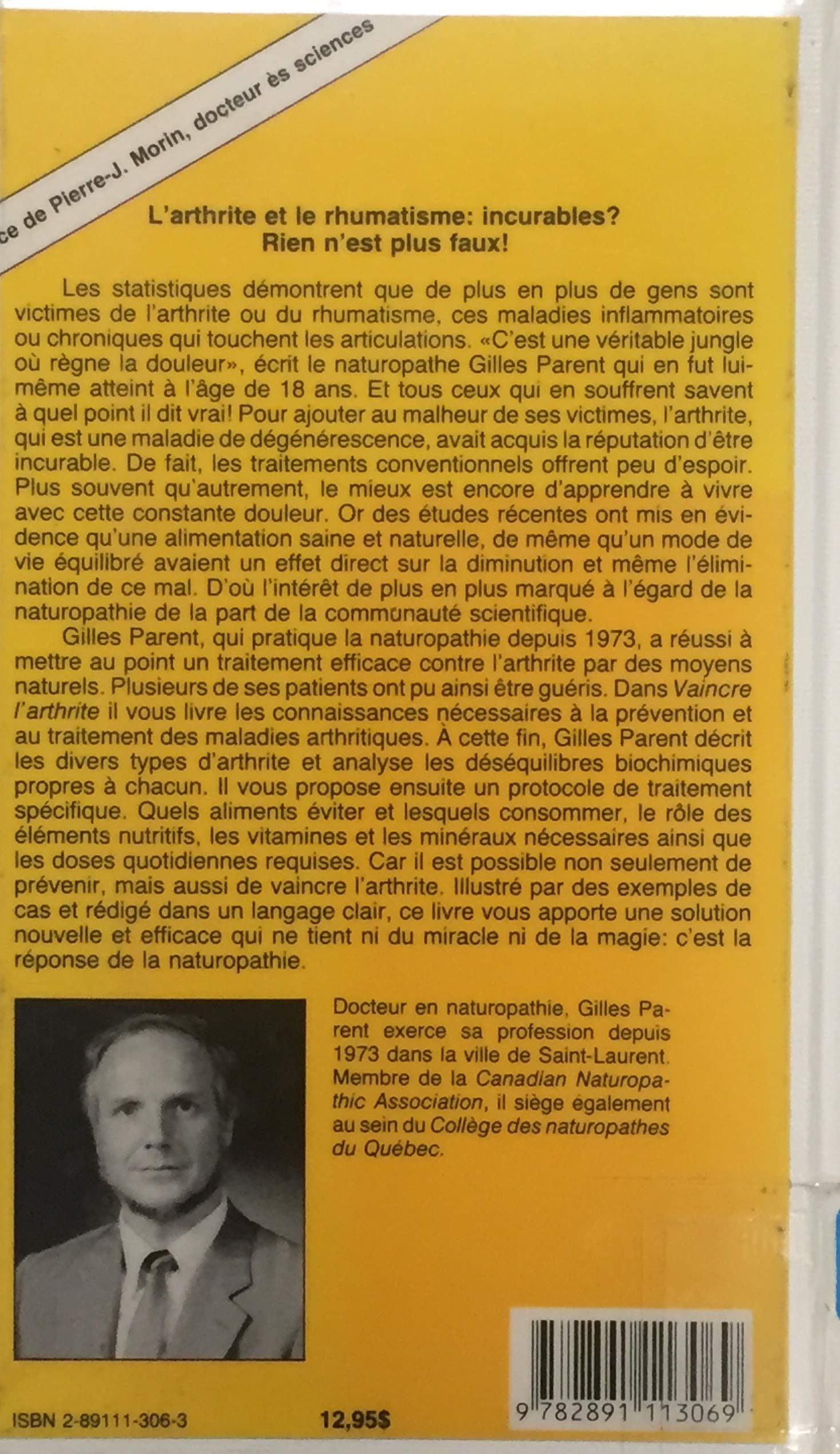 Livre Vaincre l'arthrite - Gilles Parent (Livre d'occasion) - ISBN 2891113063