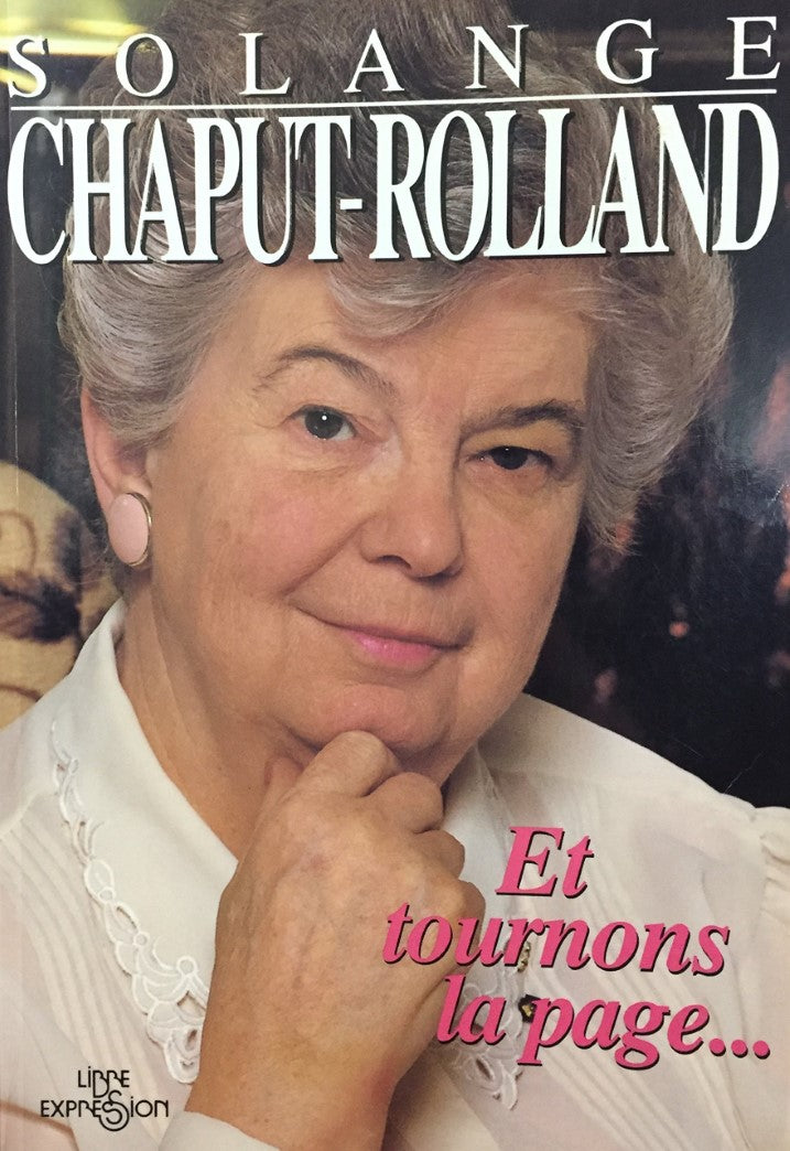 Livre Et tournons la page - Solange Chaput-Rolland (Livre d'occasion) - ISBN 289111356X