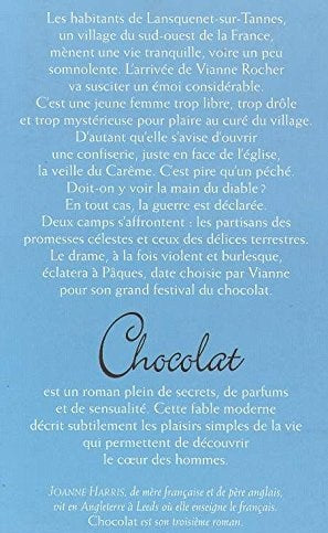 Livre Chocolat - Joanne Harris (Livre neuf) - ISBN 2891118987
