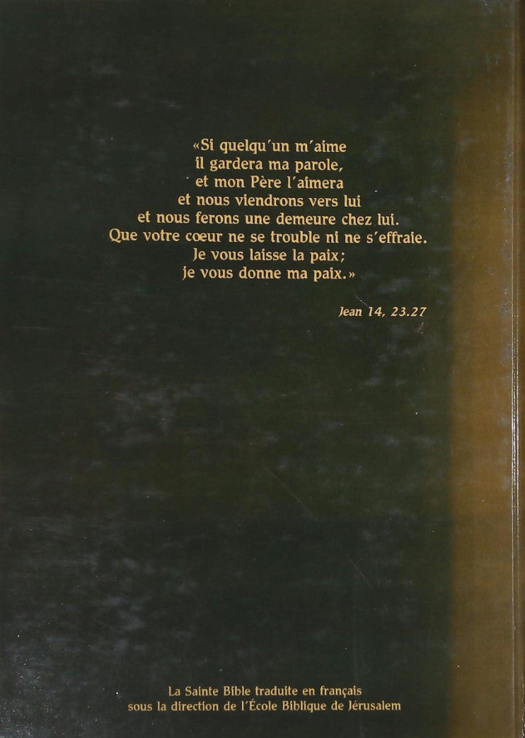 Livre La bible de Jérusalem (École biblique de Jérusalem) (Livre d'occasion) - ISBN 2891290917