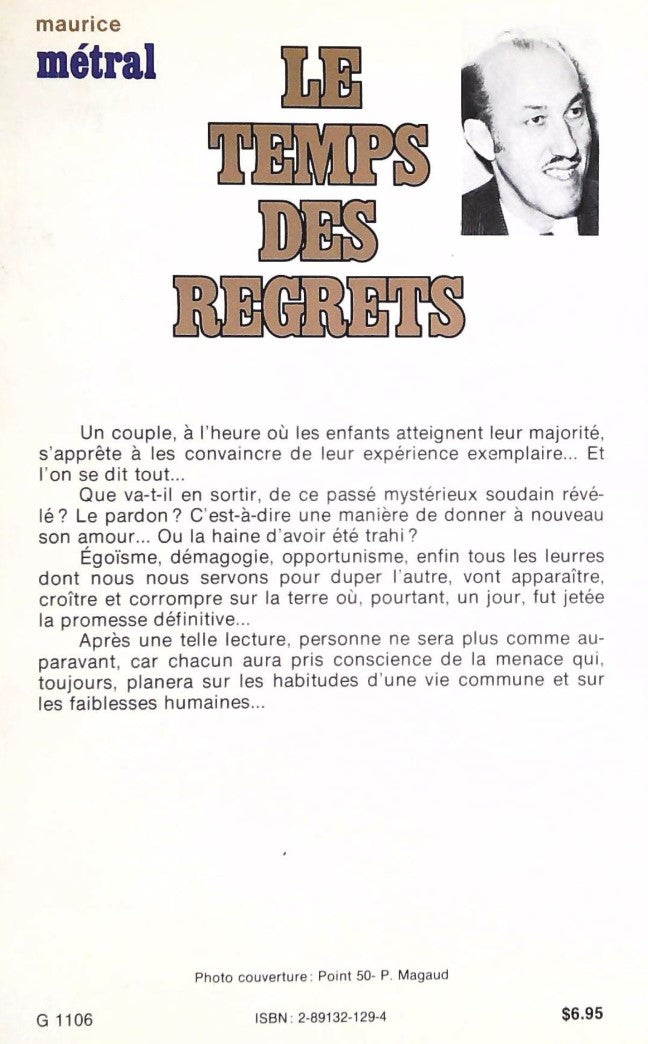 Le temps des regrets (Maurice Métral)