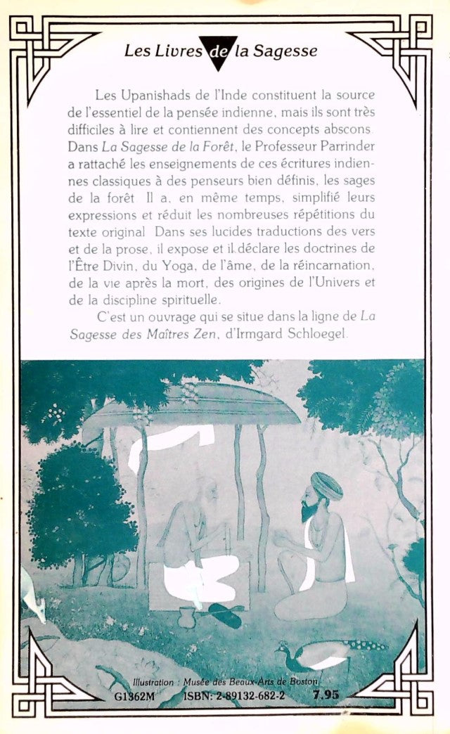 Livre La sagesse de la forêt - Geoffrey Parrinder (Livre d'occasion) - ISBN 2891326822