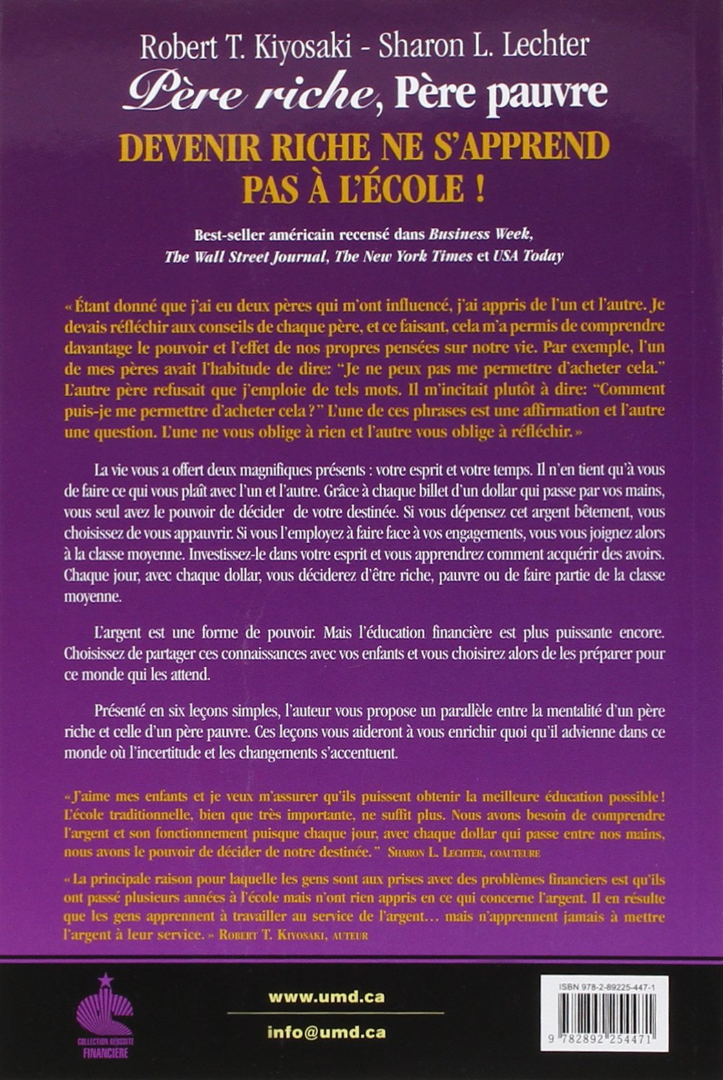 Livre Père riche, père pauvre (Robert T. Kiyosaki, Sharon L. Letcher) (Livre d'occasion) - ISBN...
