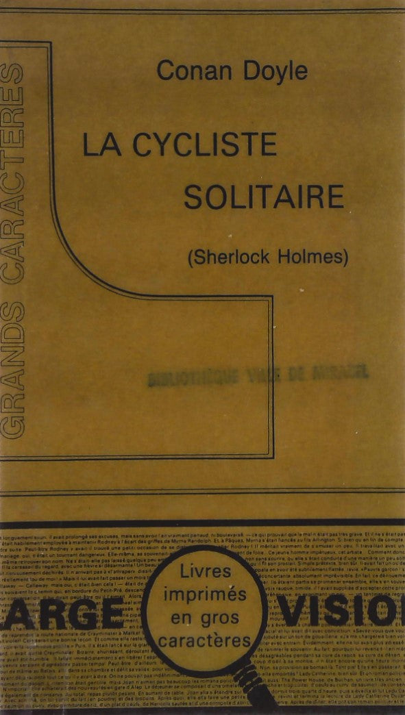 Livre La cycliste solitaire - Conan Doyle (Livre d'occasion) - ISBN 289240021X